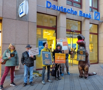Demo vor deutscher Bank
